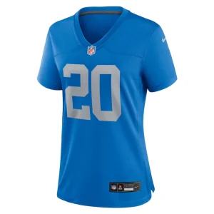Barry sanders detroit lions nike womens alternate game jersey Blue M