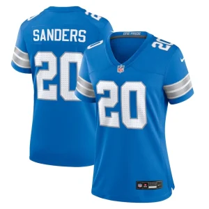 Barry sanders detroit lions nike womens retired player game jersey Blue