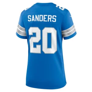 Barry sanders detroit lions nike womens retired player game jersey Blue L