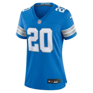 Barry sanders detroit lions nike womens retired player game jersey Blue M