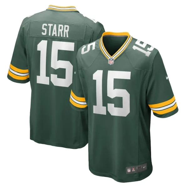 Bart starr green bay packers nike retired player game jersey Green