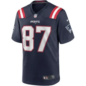 Ben coates new england patriots nike game retired player jersey Navy M