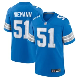 Ben niemann detroit lions nike team game jersey Blue