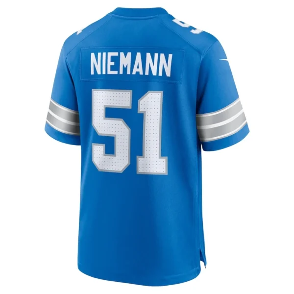Ben niemann detroit lions nike team game jersey Blue L