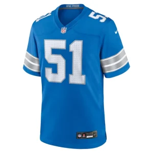 Ben niemann detroit lions nike team game jersey Blue M