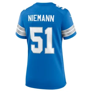 Ben niemann detroit lions nike womens team game jersey Blue L