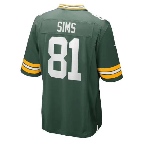 Ben sims green bay packers nike team game jersey Green L