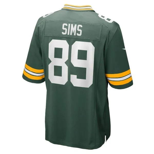 Ben sims green bay packers nike team game jersey Green L