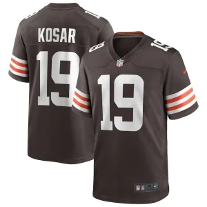 Bernie kosar cleveland browns nike game retired player jersey Brown