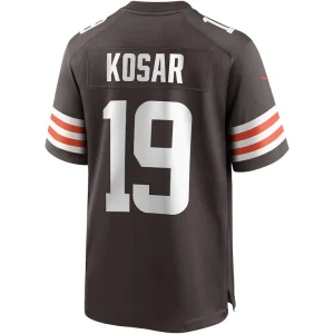 Bernie kosar cleveland browns nike game retired player jersey Brown L