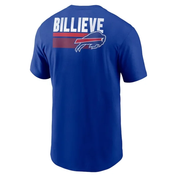 Billieve buffalo bills nike blitz essential t shirt Royal L