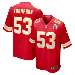 Bj thompson kansas city chiefs nike game jersey Red