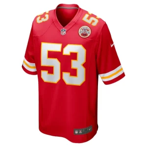 Bj thompson kansas city chiefs nike game jersey Red M