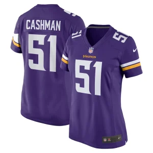 Blake cashman minnesota vikings nike womens team game jersey Purple