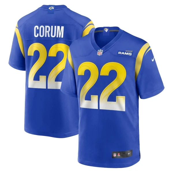 Blake corum los angeles rams nike game player jersey Royal