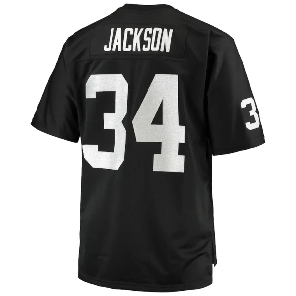 Bo jackson las vegas raiders mitchell ness big tall 1988 retired player replica jersey Black 4XB