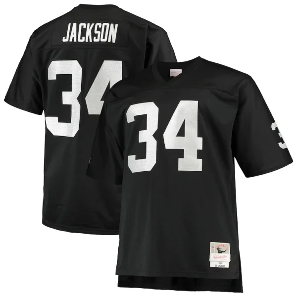 Bo jackson las vegas raiders mitchell ness big tall 1988 retired player replica jersey Black