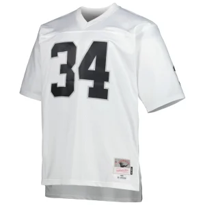 Bo jackson las vegas raiders mitchell ness big tall 1988 retired player replica jersey White 3XB