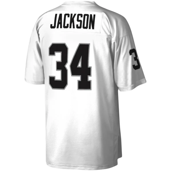 Bo jackson las vegas raiders mitchell ness legacy replica jersey White L