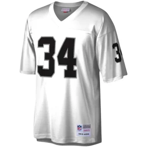 Bo jackson las vegas raiders mitchell ness legacy replica jersey White M