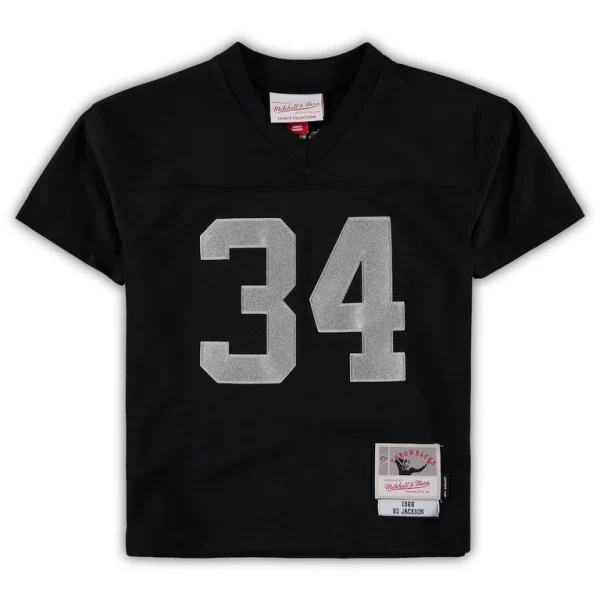 Bo jackson las vegas raiders mitchell ness preschool 1988 retired player legacy jersey Black 56