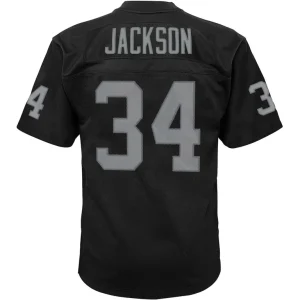 Bo jackson las vegas raiders mitchell ness toddler 1988 retired legacy jersey Black 4T