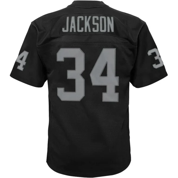 Bo jackson las vegas raiders mitchell ness toddler 1988 retired legacy jersey Black 4T