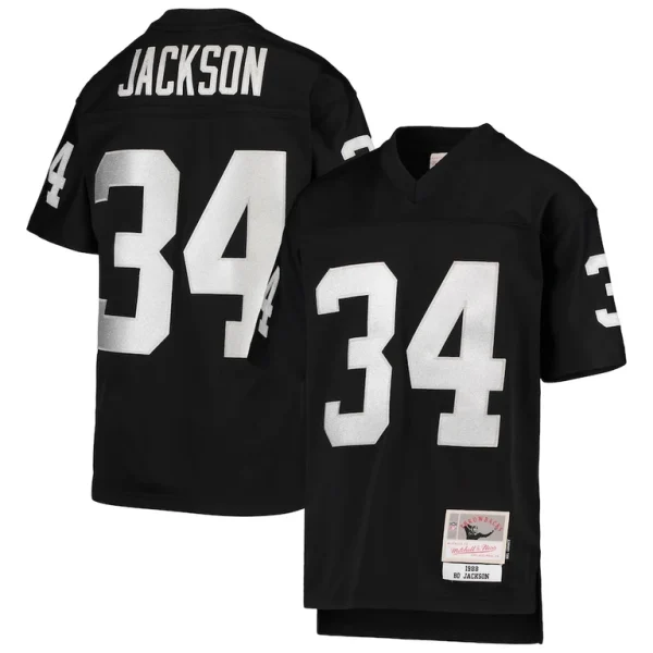 Bo jackson las vegas raiders mitchell ness youth 1988 legacy retired player jersey Black