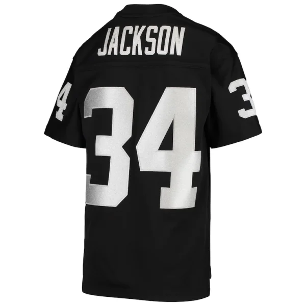 Bo jackson las vegas raiders mitchell ness youth 1988 legacy retired player jersey Black Yth L
