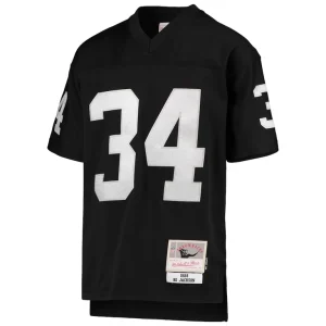 Bo jackson las vegas raiders mitchell ness youth 1988 legacy retired player jersey Black Yth M