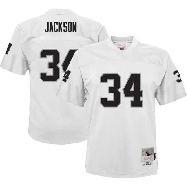 Bo jackson las vegas raiders mitchell ness youth 1988 retired player legacy jersey White