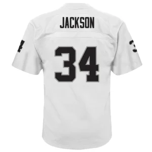 Bo jackson las vegas raiders mitchell ness youth 1988 retired player legacy jersey White Yth L