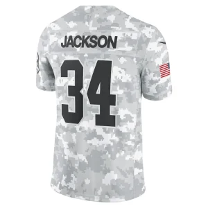 Bo jackson las vegas raiders nike 2024 salute to service retired player limited jersey Arctic camo L