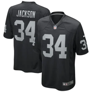 Bo jackson las vegas raiders nike game retired player jersey Black