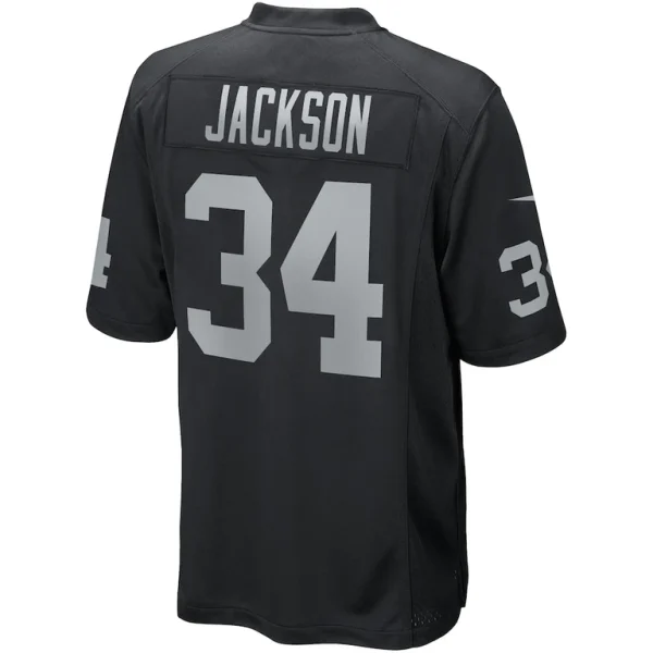 Bo jackson las vegas raiders nike game retired player jersey Black L