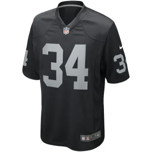 Bo jackson las vegas raiders nike game retired player jersey Black M