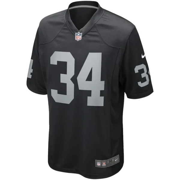 Bo jackson las vegas raiders nike game retired player jersey Black M