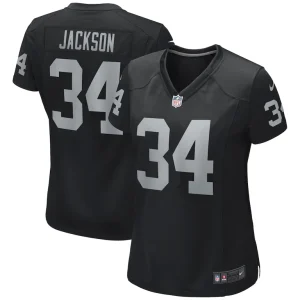 Bo jackson las vegas raiders nike womens game retired player jersey Black