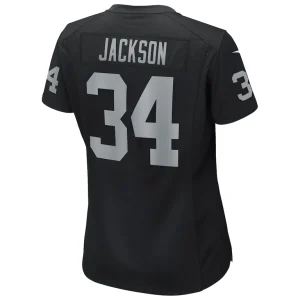 Bo jackson las vegas raiders nike womens game retired player jersey Black L