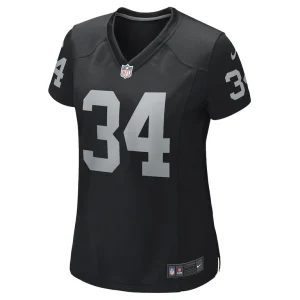Bo jackson las vegas raiders nike womens game retired player jersey Black M