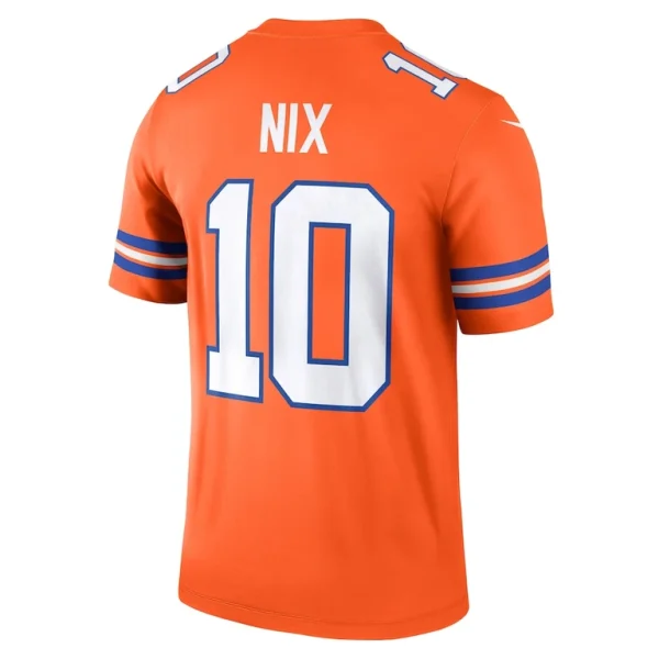 Bo nix denver broncos nike alternate legend player performance top Orange L