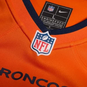 Bo nix denver broncos nike player game jersey Orange XL
