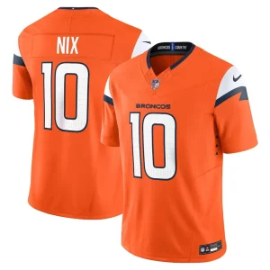 Bo nix denver broncos nike vapor f.u.s.e. limited jersey Orange