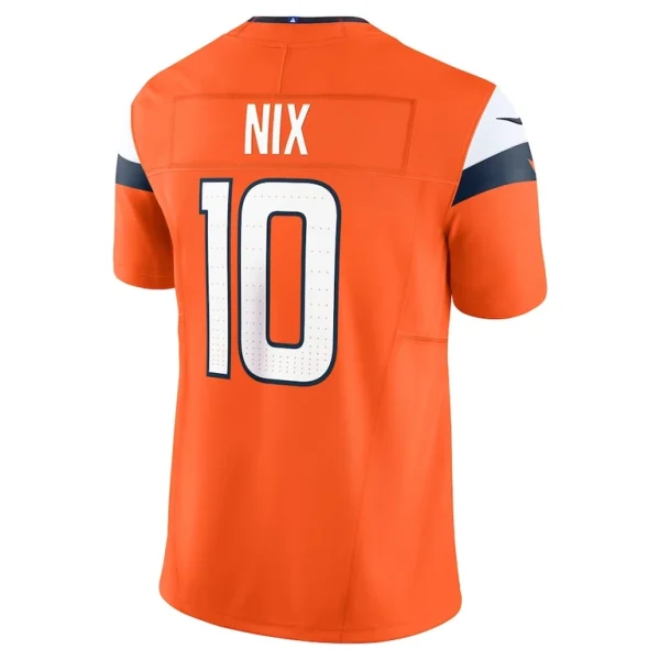 Bo nix denver broncos nike vapor f.u.s.e. limited jersey Orange L