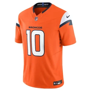 Bo nix denver broncos nike vapor f.u.s.e. limited jersey Orange M