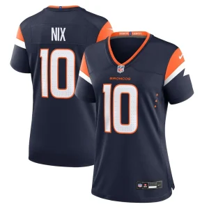 Bo nix denver broncos nike womens alternate game jersey Navy