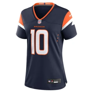 Bo nix denver broncos nike womens alternate game jersey Navy M