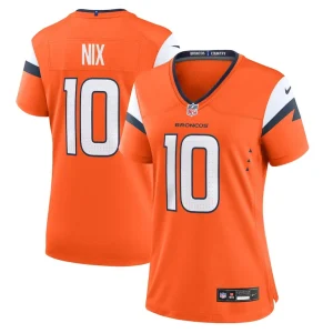 Bo nix denver broncos nike womens game jersey Orange