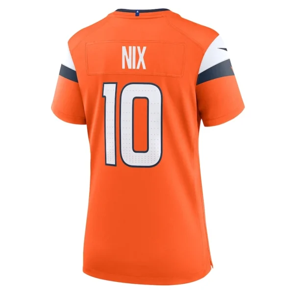 Bo nix denver broncos nike womens game jersey Orange L