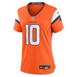 Bo nix denver broncos nike womens game jersey Orange M